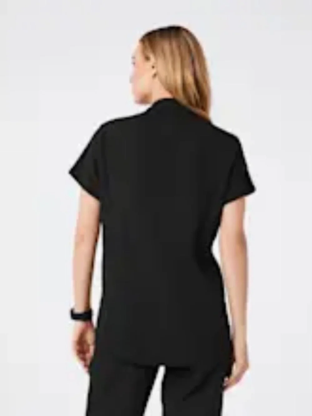 Figs - Women's Montex Scrub Top - Size L - Black - Picture 3 of 5